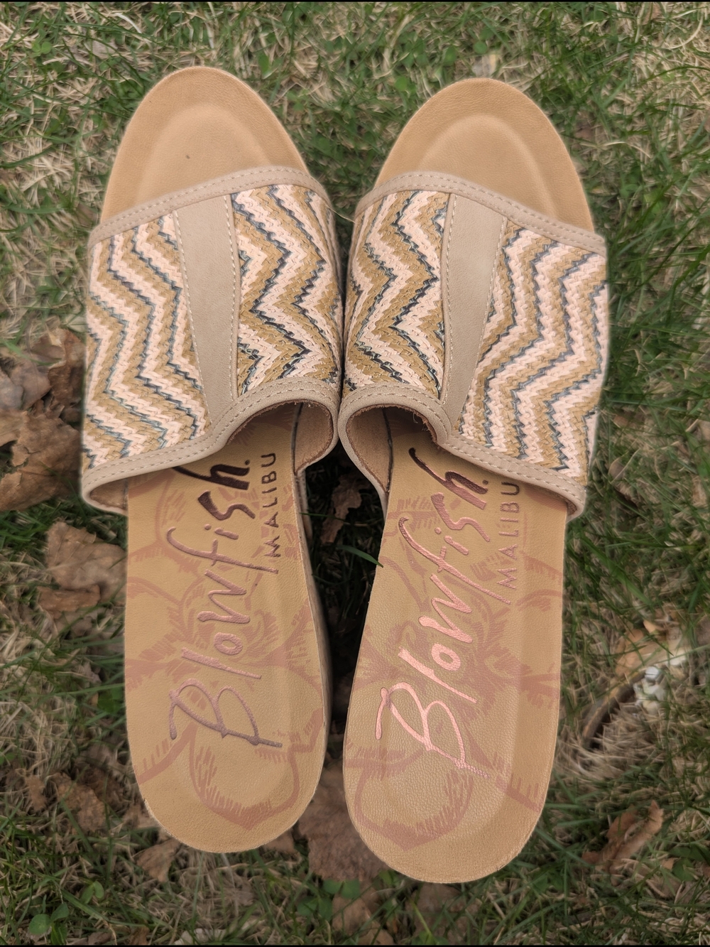 Blowfish Cork Wedge Sandals 8.5 - Picture 2 of 5